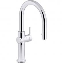 Kohler 22974-CP - Crue® Touchless pull-down kitchen sink faucet with three-function sprayhead
