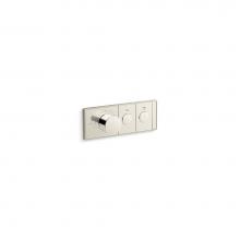 Kohler 26346-9-SN - Anthem® Two-outlet recessed mechanical thermostatic valve control
