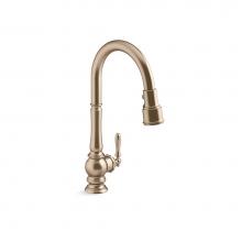 Kohler 29709-BV - Artifacts® Touchless pull-down kitchen sink faucet with three-function sprayhead