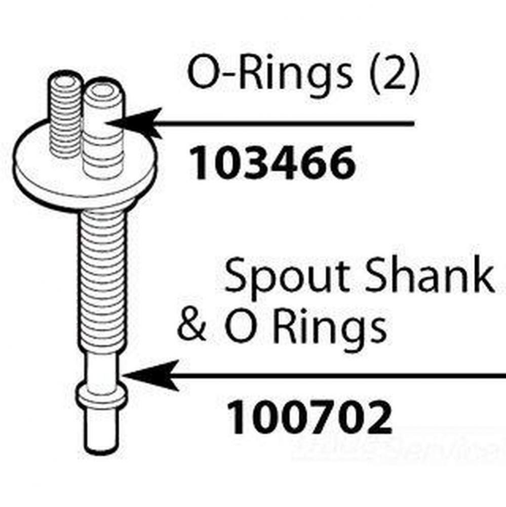 WIDESPREAD SPOUT SHANK FOR HYDROLOCK