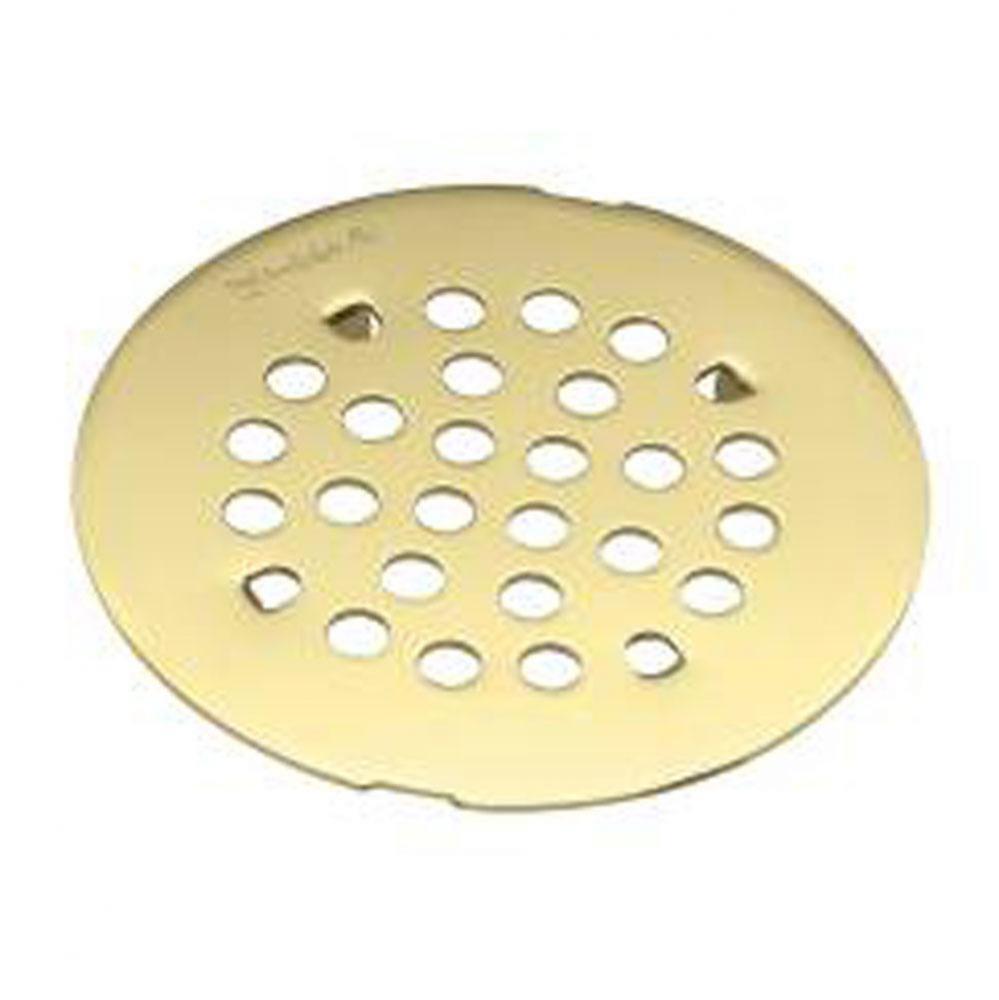 Polished brass tub/shower drain covers