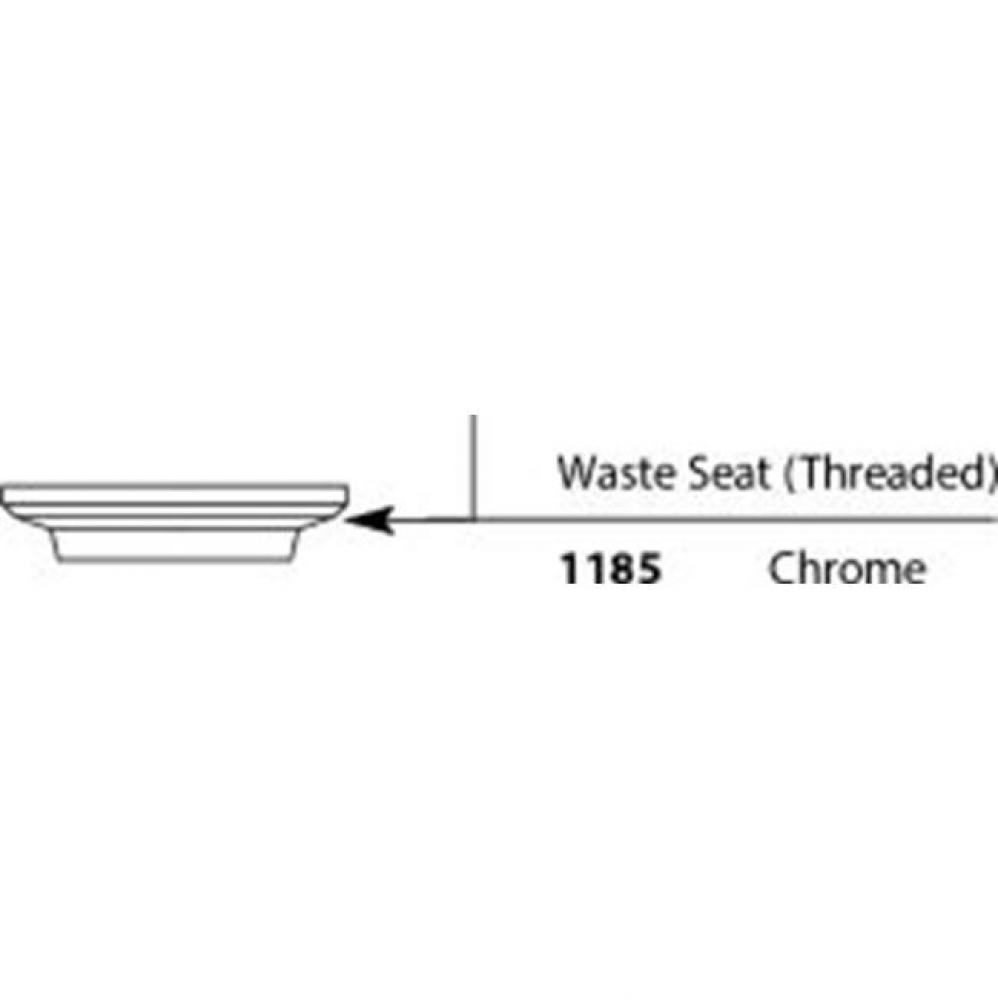 WASTE SEAT LAV CHR