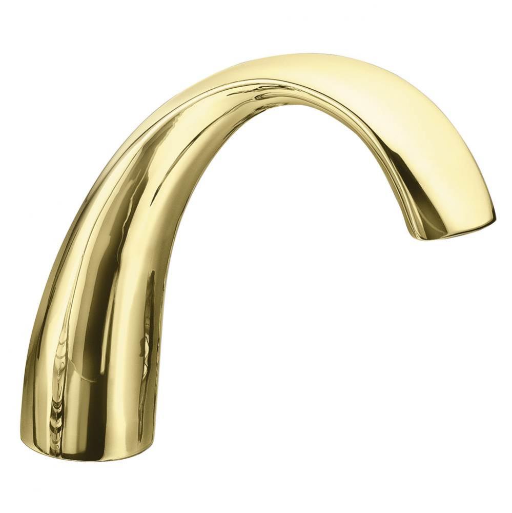 Polished brass diverter spouts