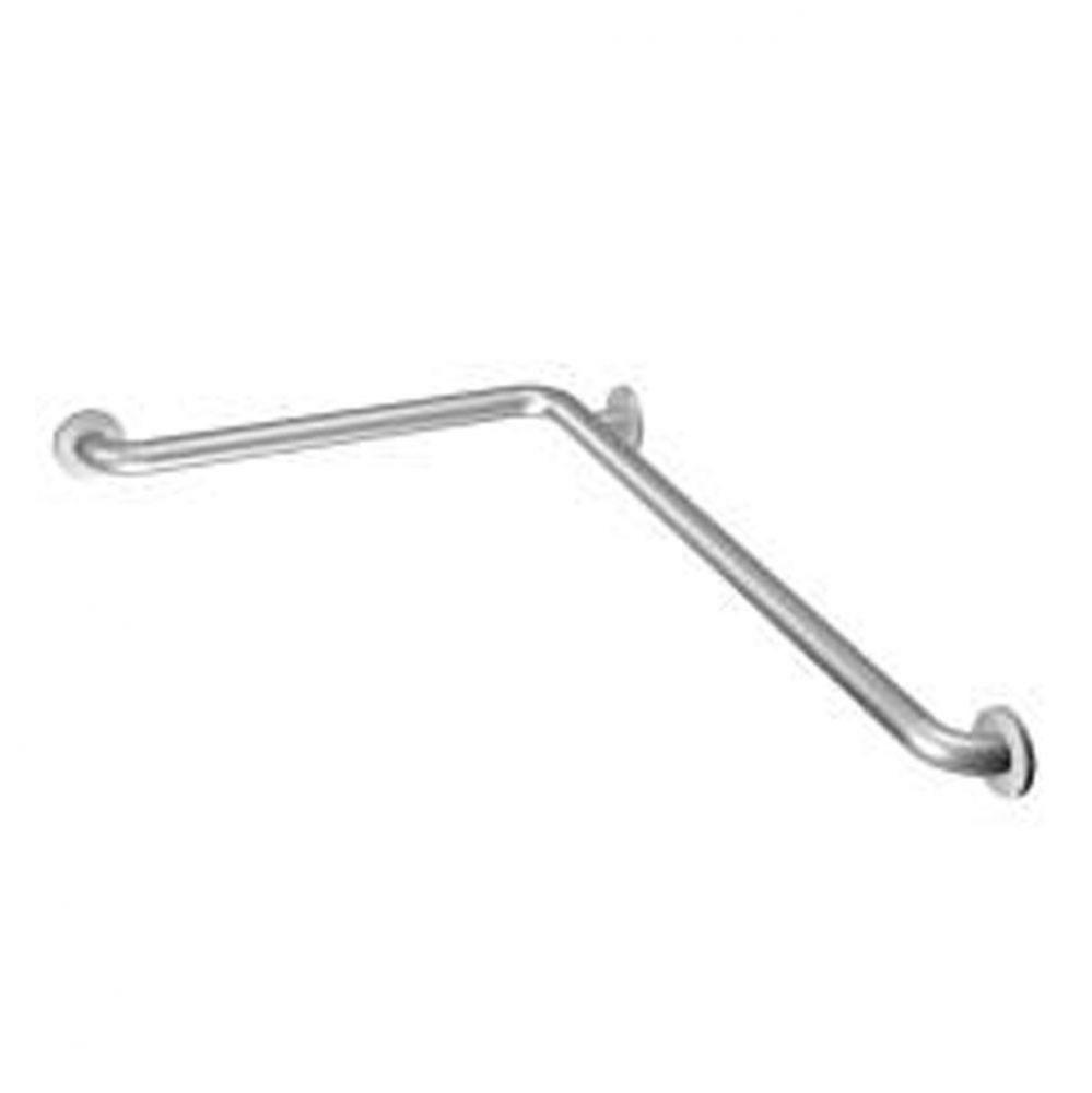 Peened 24'' L-Shaped Grab Bar