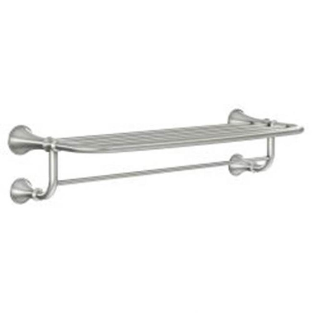 Brushed Nickel 24'' Towel Shelf