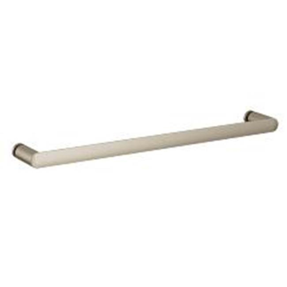 Contemporary Round Glass Install 18'' Towel Bar, Bn