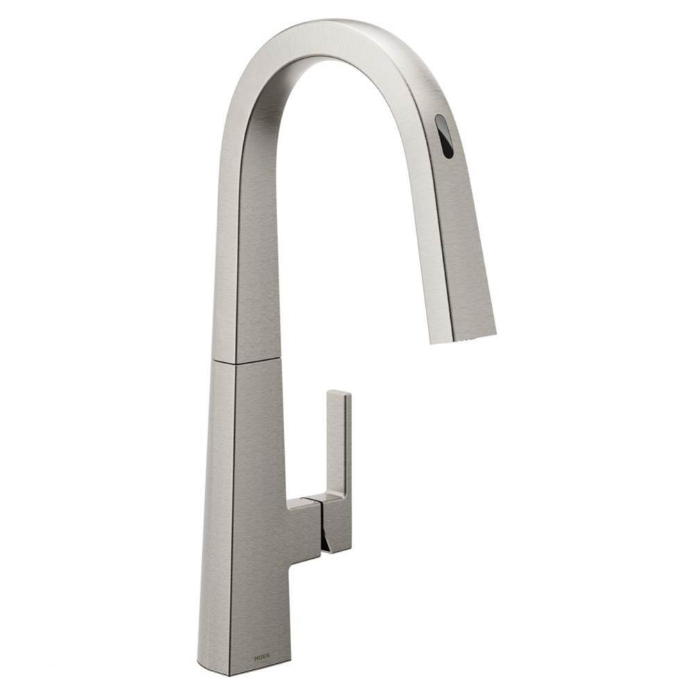 Nio Motion Control Smart Kitchen Faucet In Matte Black - One Handle High Arc Pulldown