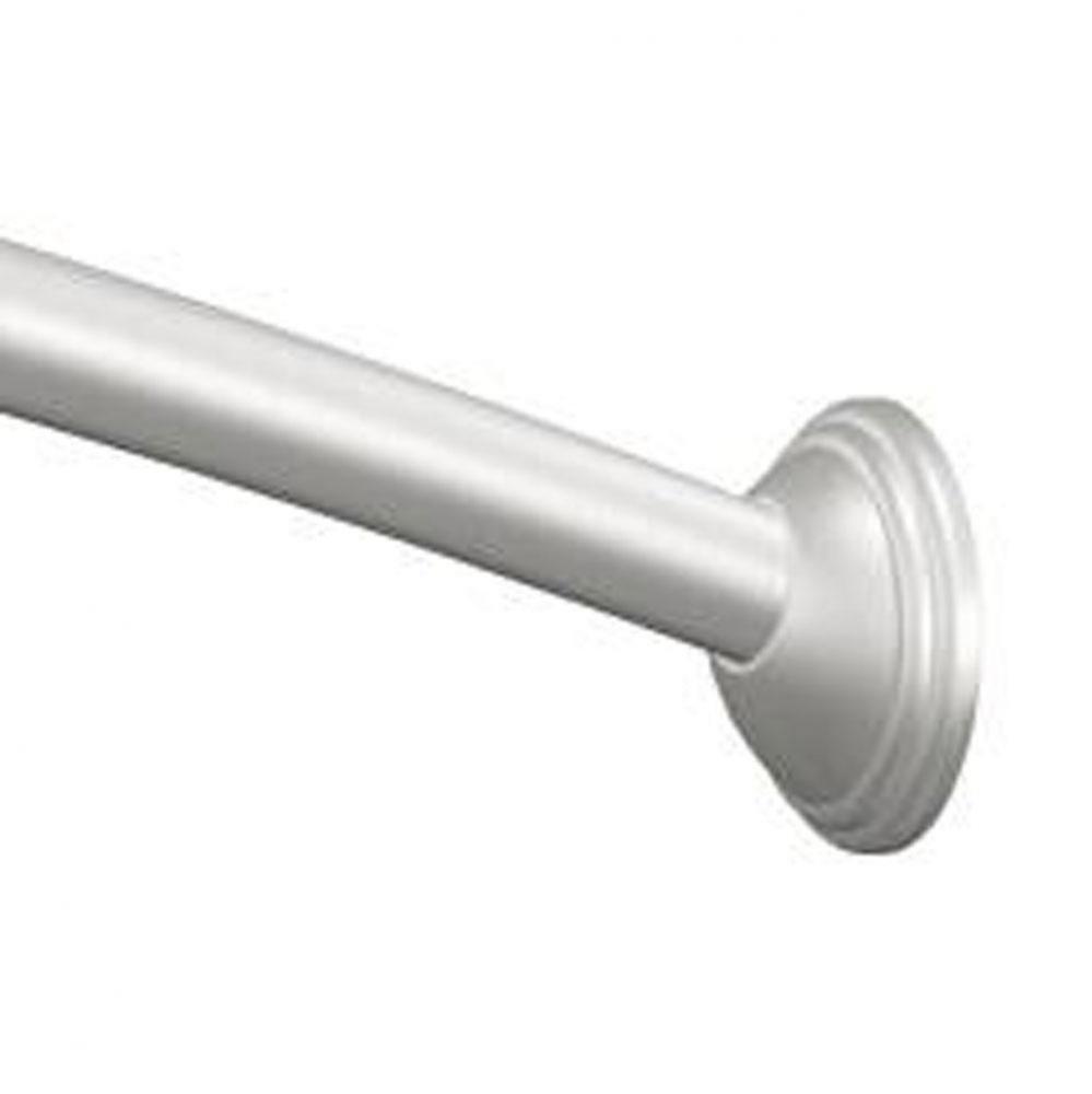 Brushed Nickel 5' Curved Shower Rod