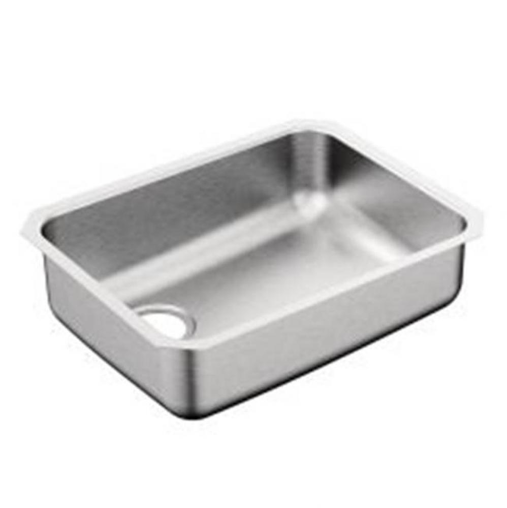 23'' x 18'' stainless steel 18 gauge single bowl sink