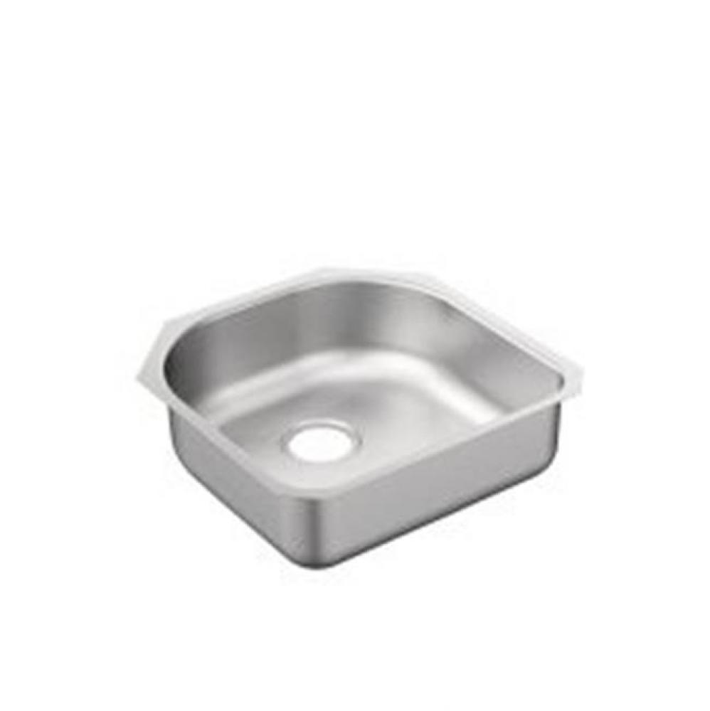20''x20''x6-1/2'' stainless steel 20 gauge single bowl sink