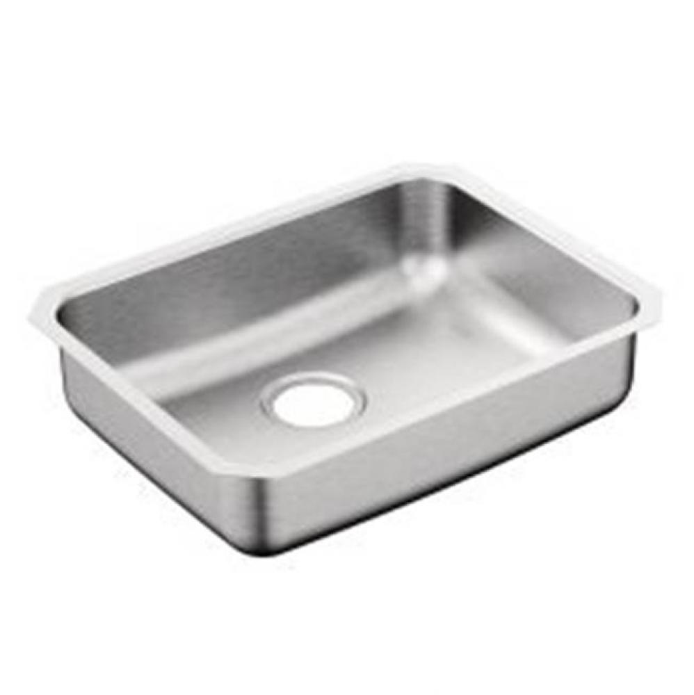 23'' x 18'' stainless steel 20 gauge single bowl sink