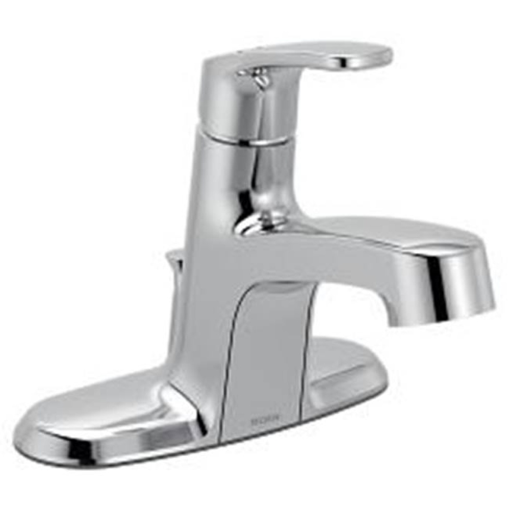 Chrome two-handle bathroom faucet