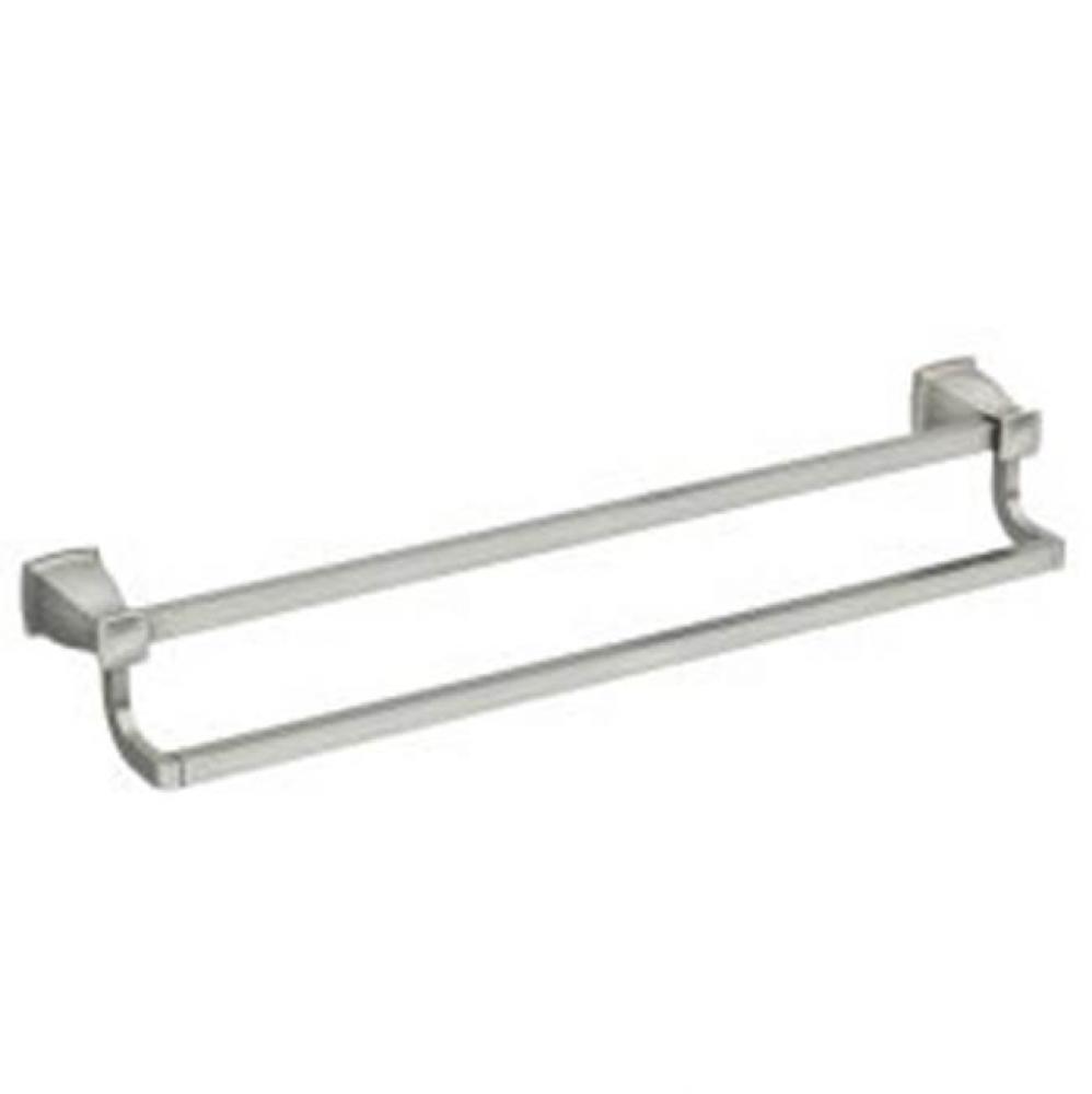 Brushed Nickel 24'' Double Towel Bar