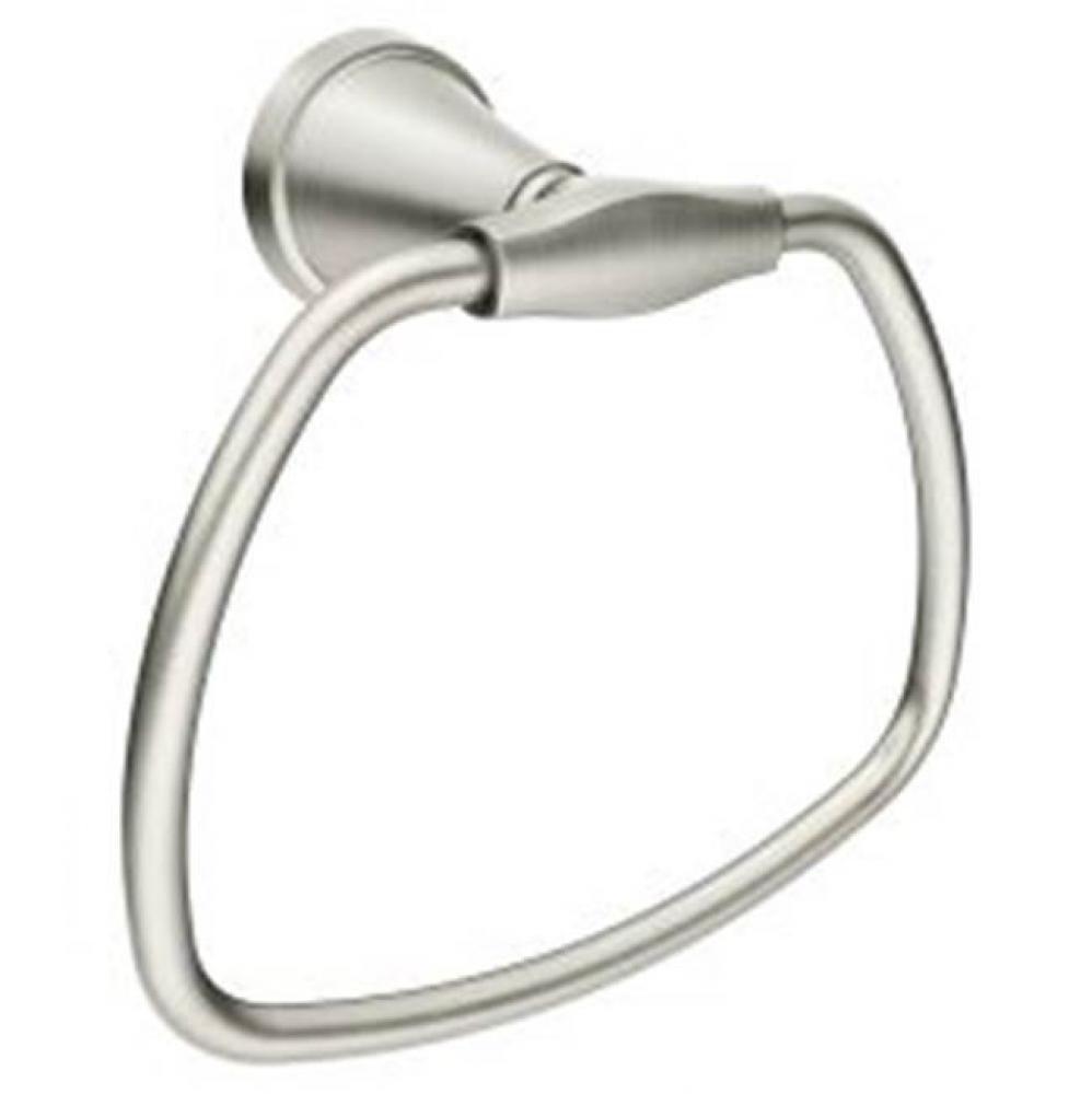 Brushed Nickel Towel Ring