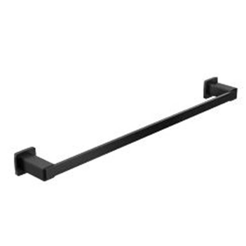 Matte Black 24'' Towel Bar Only
