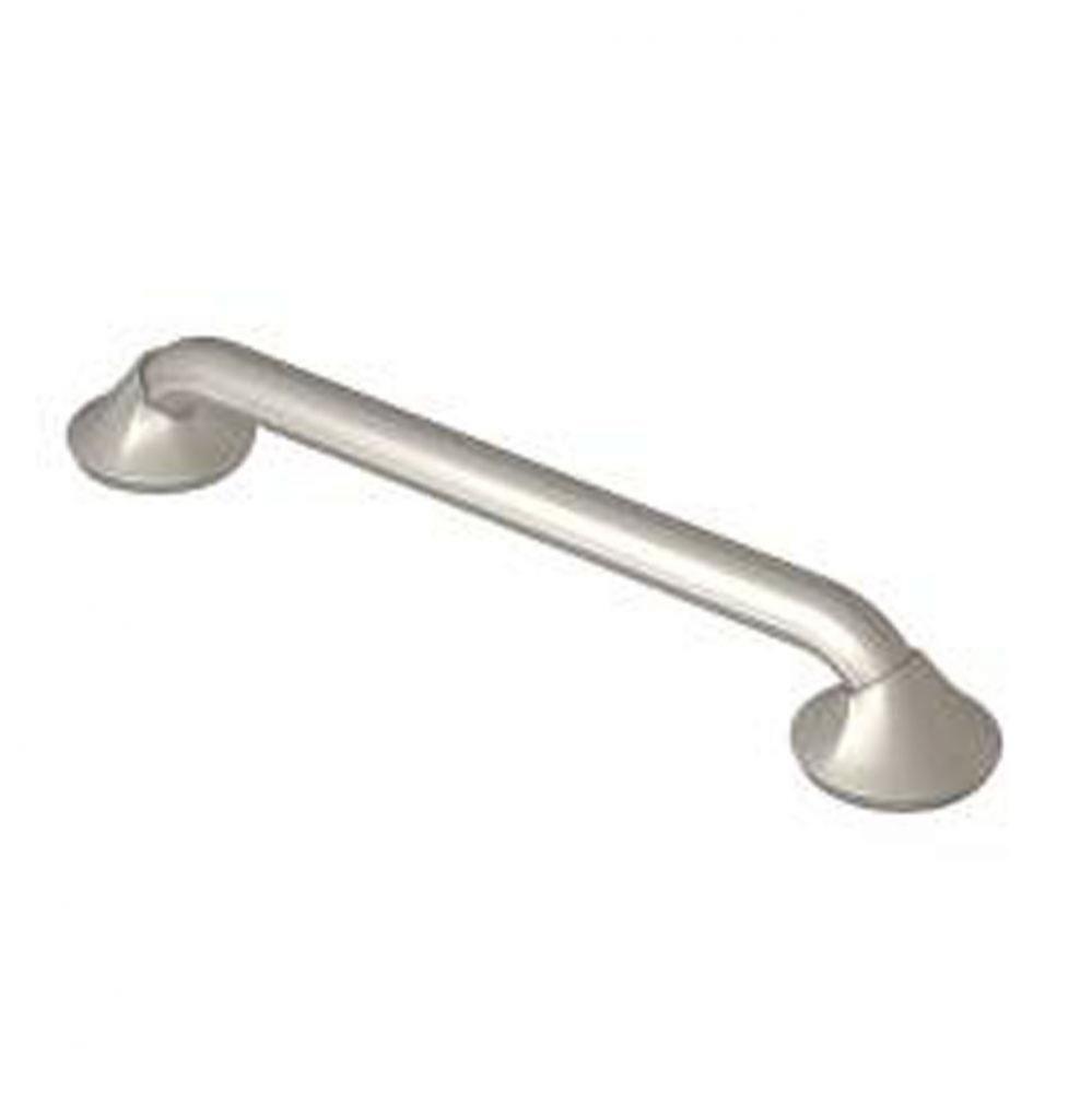 Brushed Nickel 12'' Designer Grab Bar