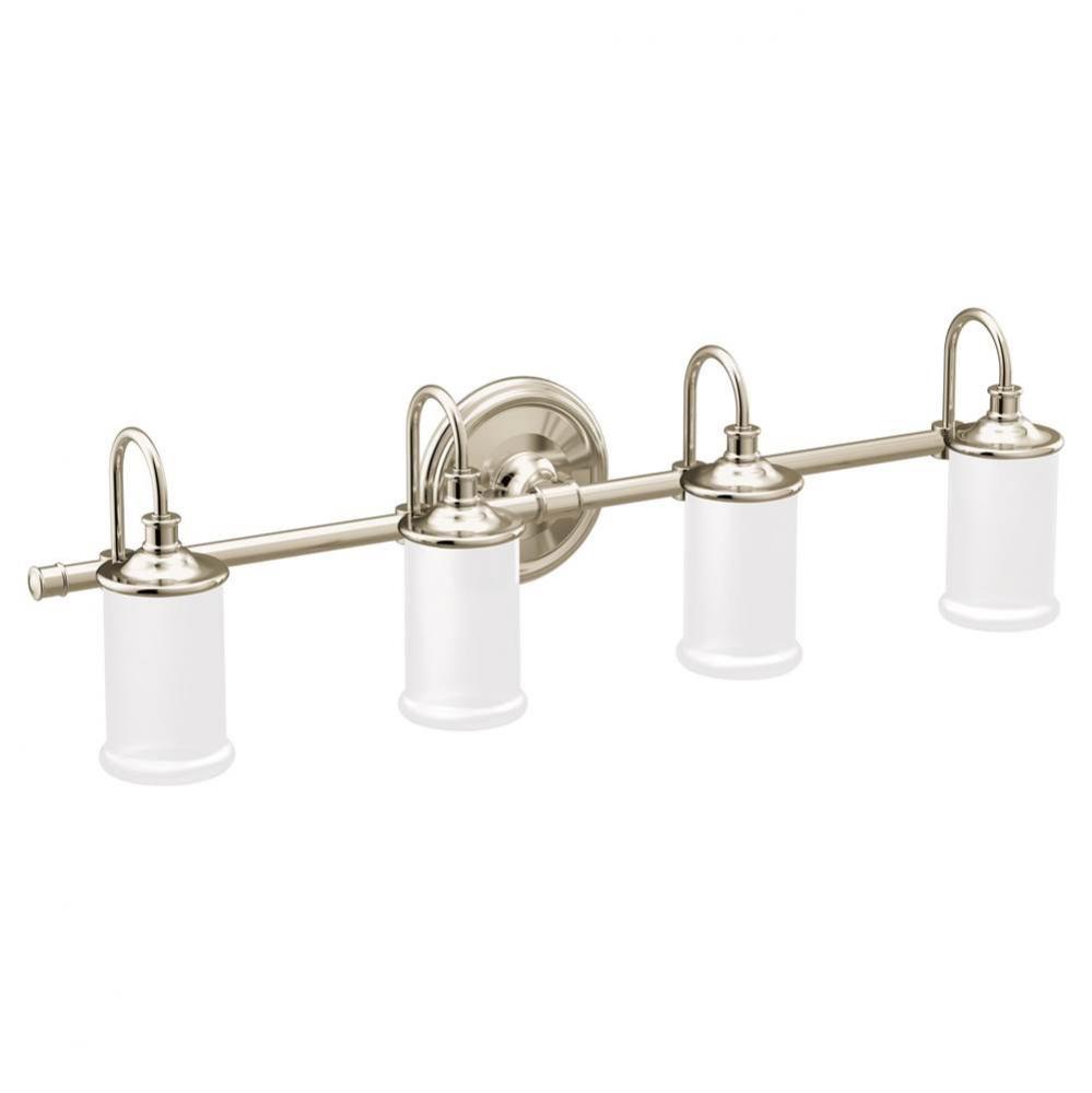 Polished Nickel Four Globe Bath Light