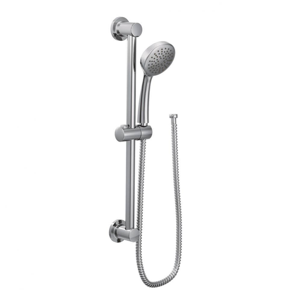 Eco-Performance Handheld Shower with 24-Inch Slide Bar and 59-Inch Hose, Chrome