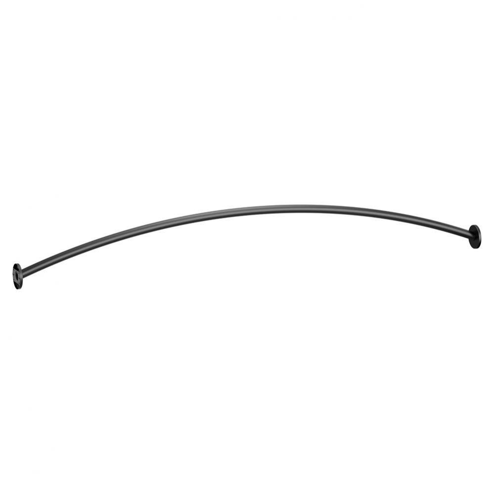 Matte Black 5' Curved Shower Rod