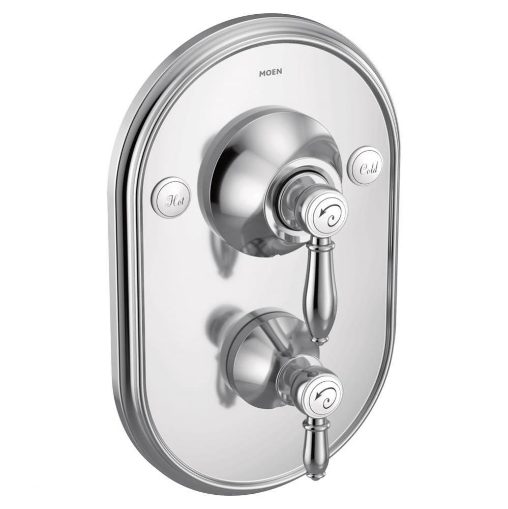 Weymouth Posi-Temp with Built-in 3-Function Transfer Valve Trim Kit, Valve Required, Chrome