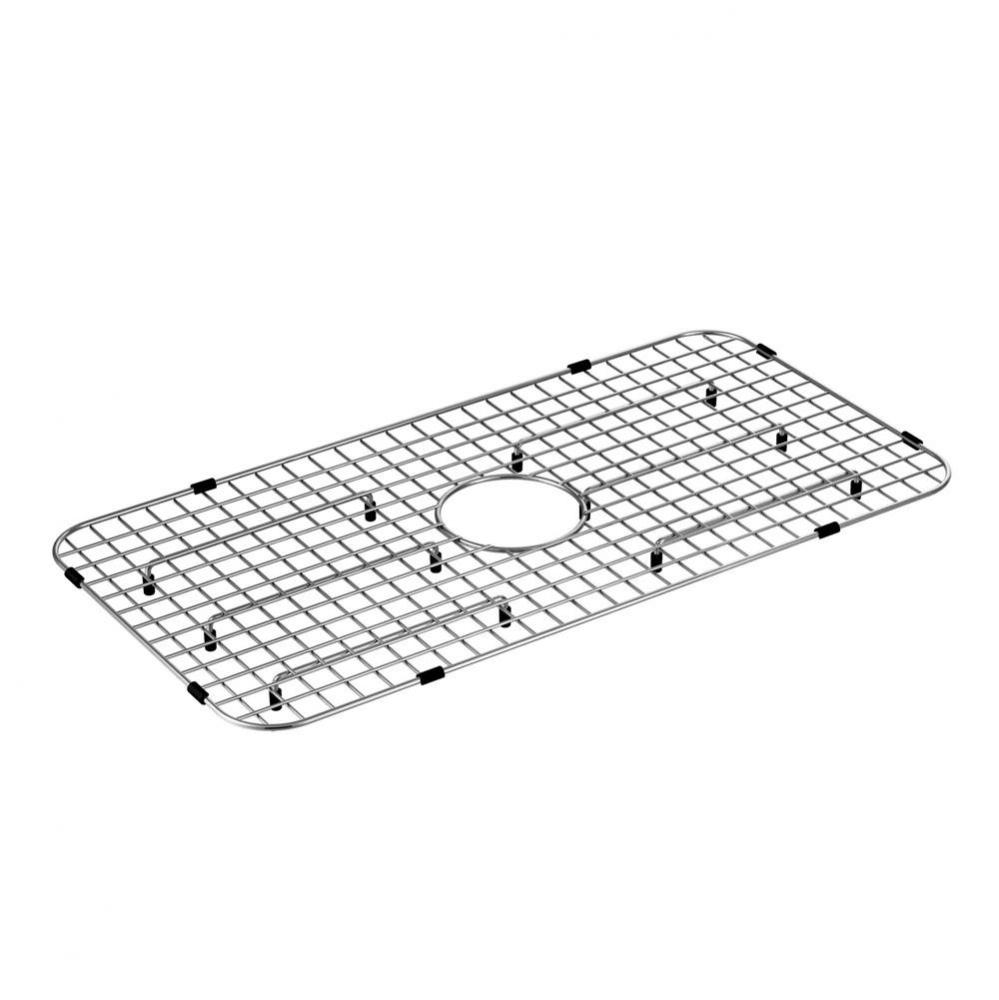 Stainless Steel Center Drain Bottom Grid Sink Accessory for 29-Inch X 16-Inch Sinks, Stainless