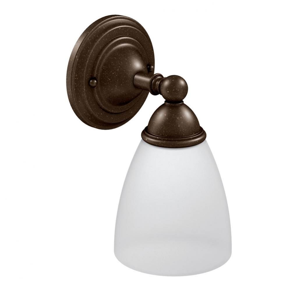 Oil Rubbed Bronze One Globe Bath Light