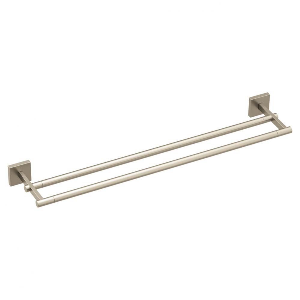 Brushed Nickel 24'' Double Towel Bar