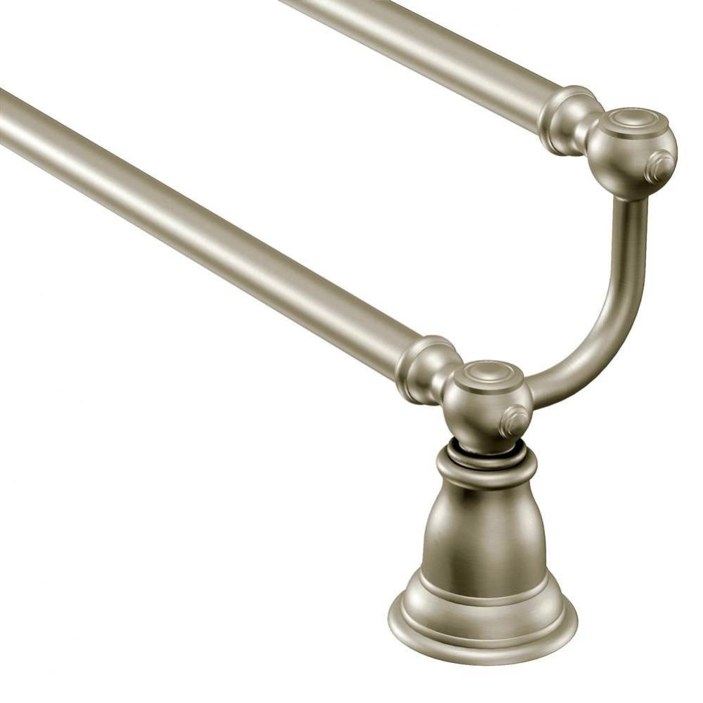 Brushed Nickel 24'' Double Towel Bar