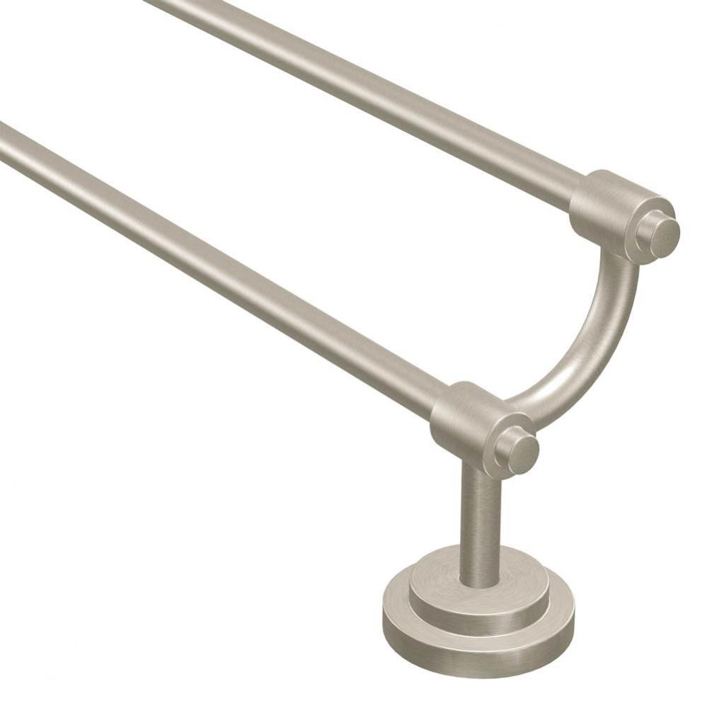 Brushed Nickel 24'' Double Towel Bar