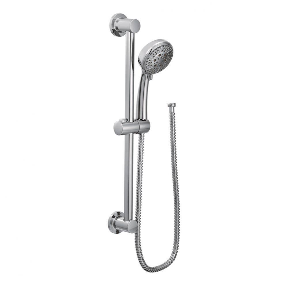 Eco-Performance Handheld Showerhead with 69-Inch-Long Hose Featuring 30-Inch Slide Bar, Chrome