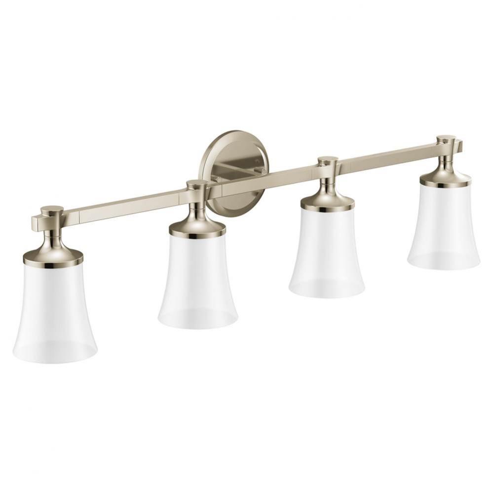 Polished Nickel Four Globe Bath Light