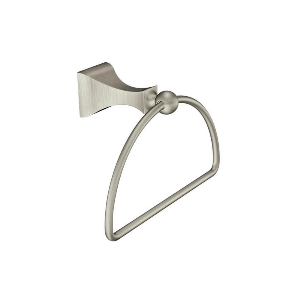 Brushed Nickel Towel Ring