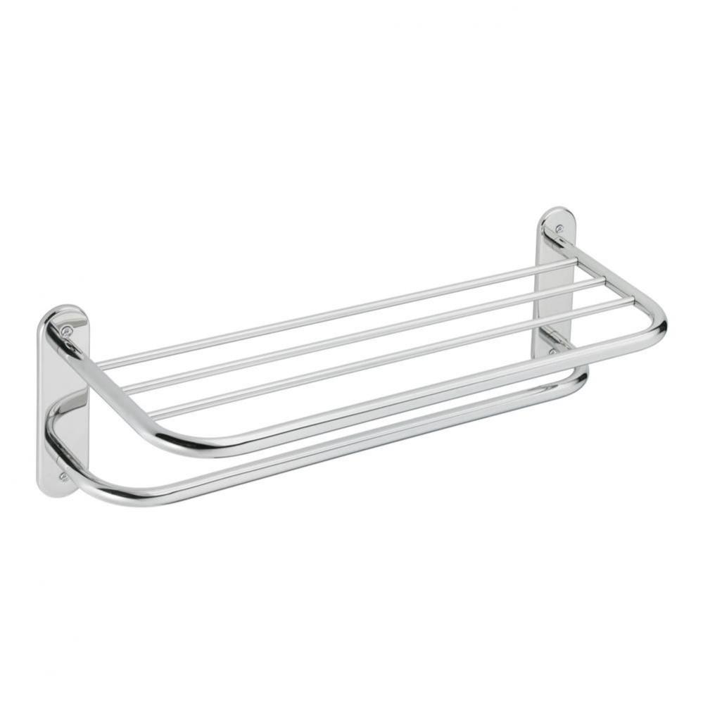Stainless 24'' Towel Bar With Shelf