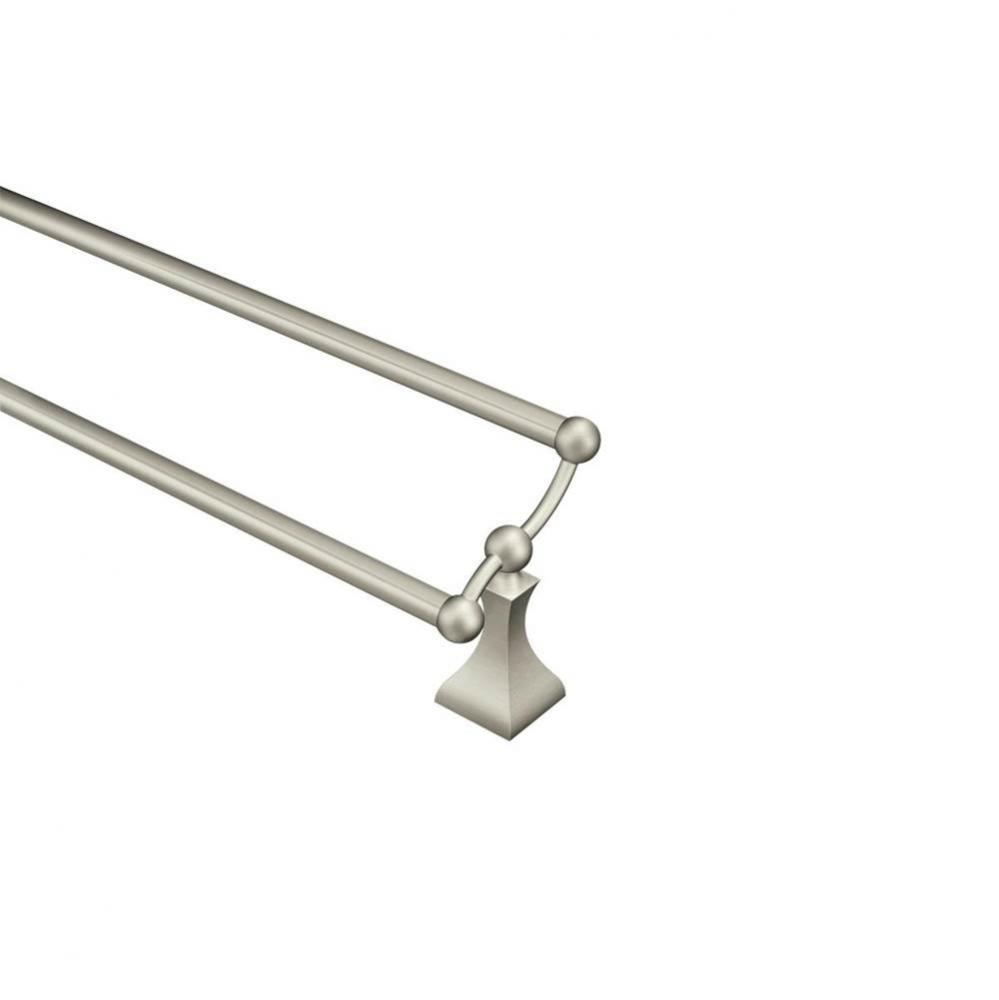 Brushed Nickel 24'' Double Towel Bar