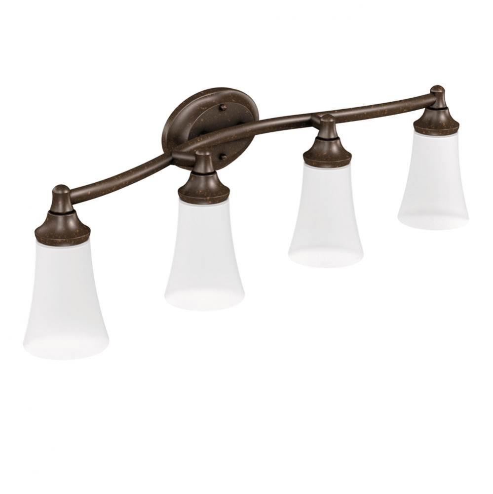 Oil Rubbed Bronze Four Globe Bath Light