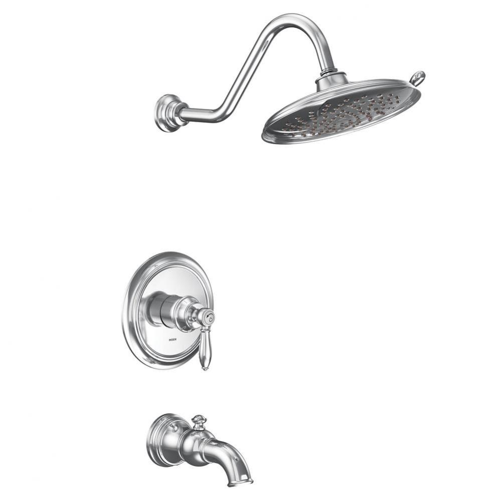 Weymouth M-CORE 2-Series Eco Performance 1-Handle Tub and Shower Trim Kit in Chrome (Valve Sold Se