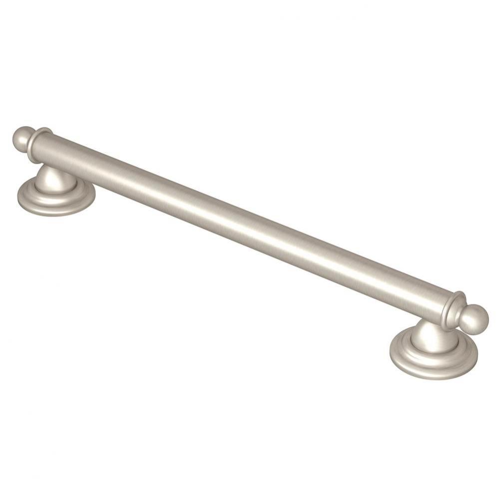 Brushed Nickel 24'' Designer Grab Bar