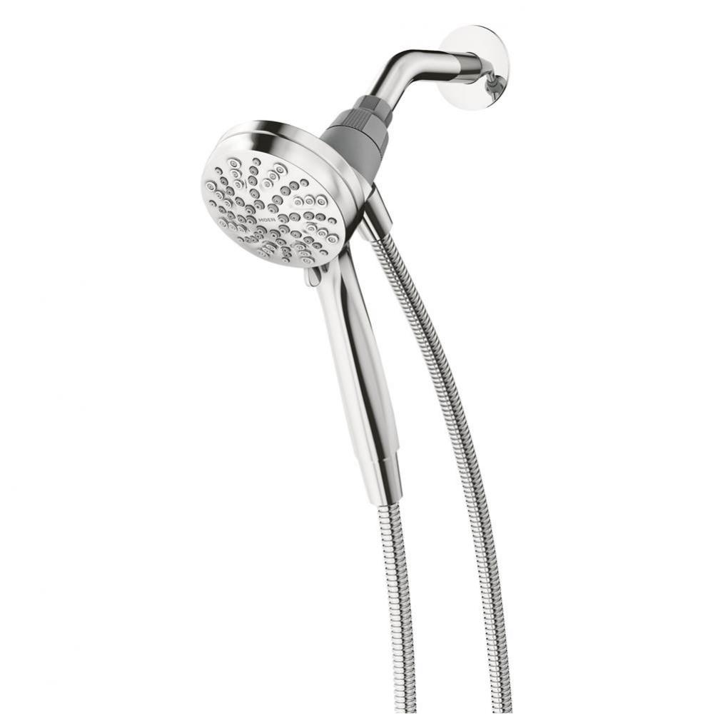 Engage Magnetix 4-Inch Six-Function Handheld Showerhead with Magnetic Docking System, Chrome