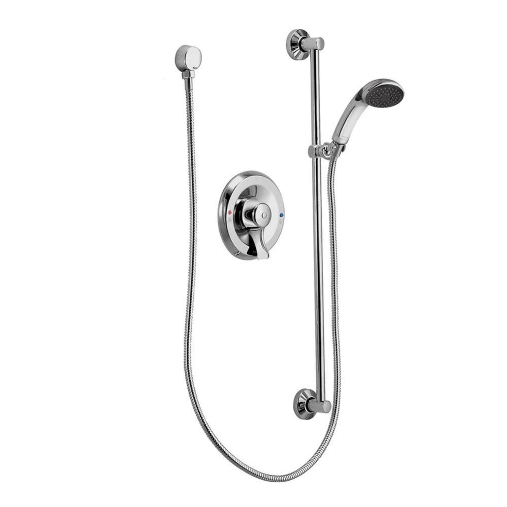 Chrome Posi-Temp(R) handheld shower