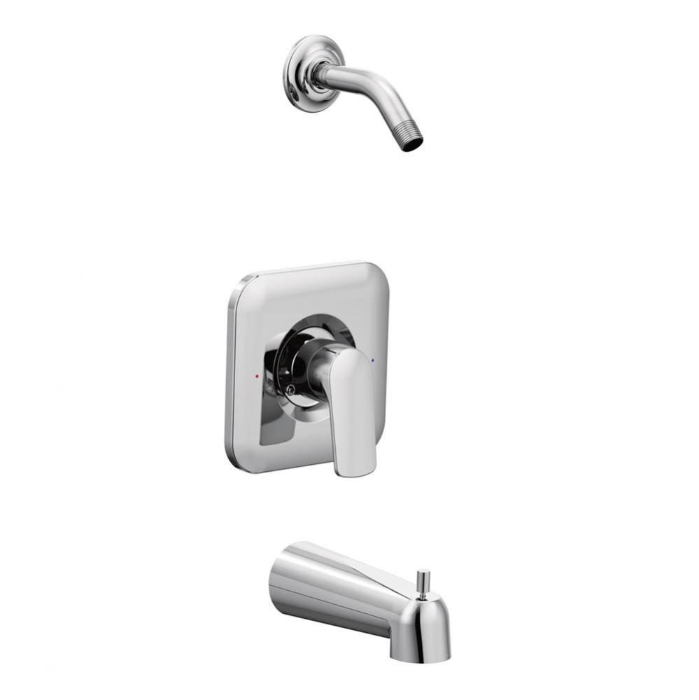 Rizon 1-Handle Posi-Temp Tub and Shower Faucet Trim Kit in Chrome (Shower Head and Valve Not Inclu