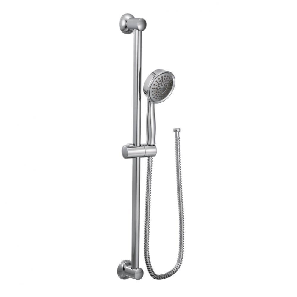 Eco-Performance Single Function Handheld Shower with 24-Inch Slide Bar, Chrome
