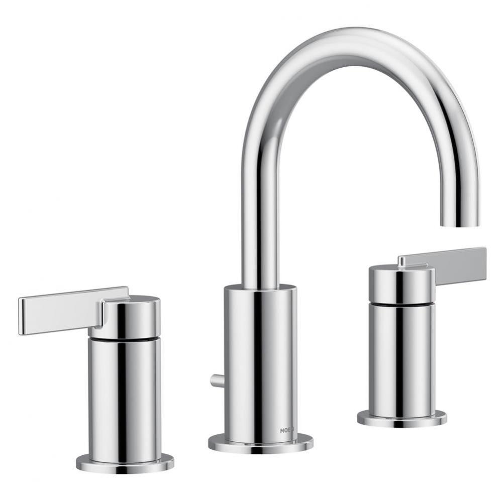 Cia 8 in. Widespread 2-Handle High-Arc Bathroom Faucet Trim Kit in Chrome (Valve Sold Separately)