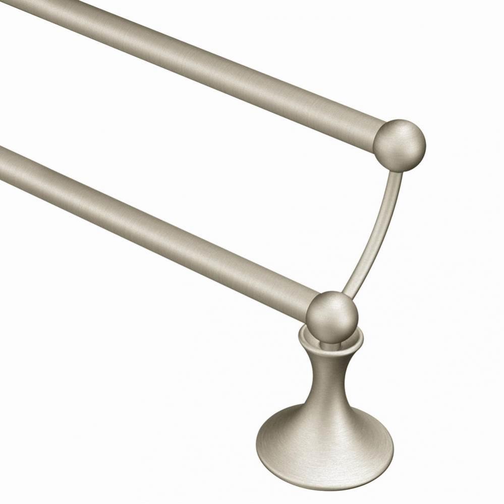 Brushed Nickel 24'' Double Towel Bar