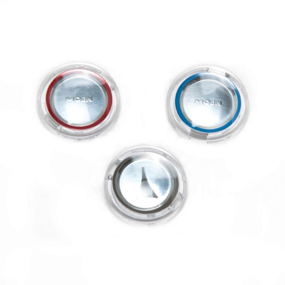 MOEN CHATEAU HOT & COLD BUTTONS