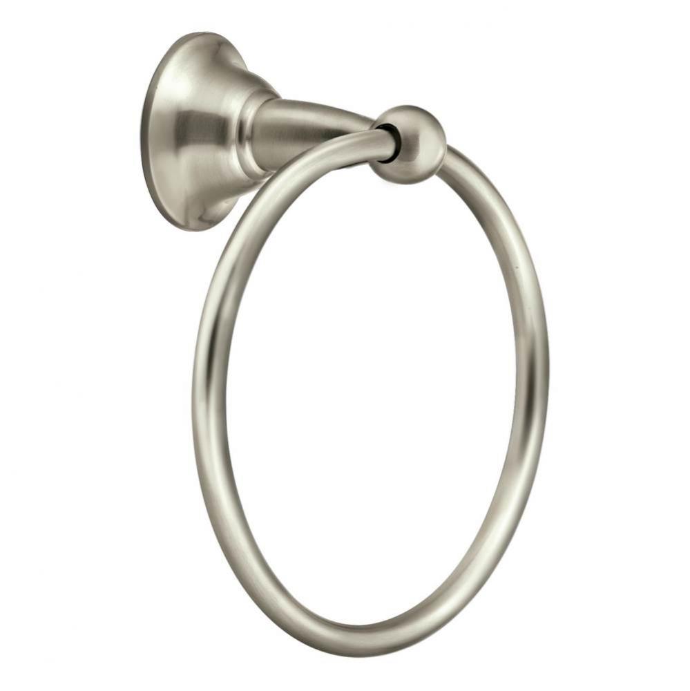 Brushed Nickel Towel Ring