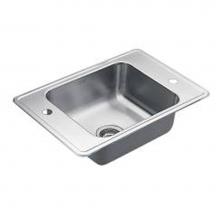 Moen 22132 - 24'' x 20-5/16'' stainless steel 20 gauge single bowl sink