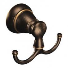 Moen Y2603BRB - Mediterranean Bronze Double Robe Hook