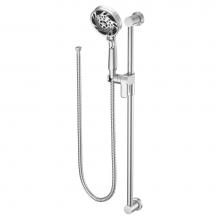 Moen 3670EP - 5-Function Massaging Handshower with Toggle Pause, Includes 30-Inch Slide Bar and 69-Inch Hose, Ch