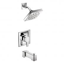 Moen TS2713EP - 90-Degree Posi-Temp Single-Handle 1-Spray Tub and Shower Faucet Trim Kit in Chrome (Valve Sold Sep