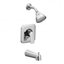 Moen T2813EP - Rizon 1-Handle 1-Spray Posi-Temp Tub and Shower Faucet Trim Kit in Chrome (Valve Sold Separately)
